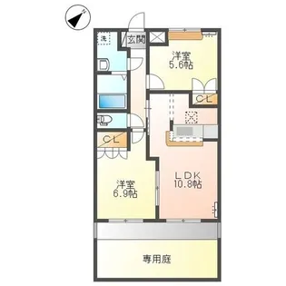 コンフォース【1階】の間取り
