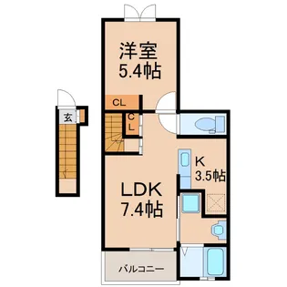 コンフォート・ヴィラ緑山 III号棟【2階】の間取り