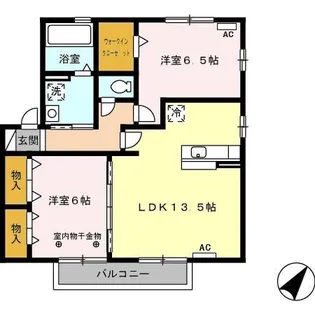 リビングタウンヴェルード【2階】の間取り