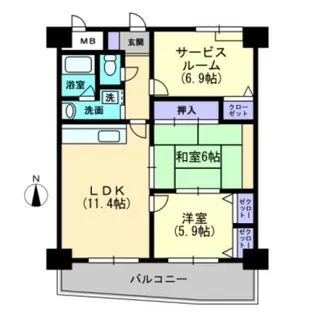 Bella Vista【3階】の間取り