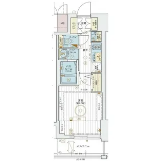 エステムコート新神戸2駅前山手【5階】の間取り