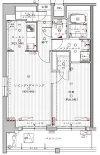 アドバンス西梅田II【11階】の間取り