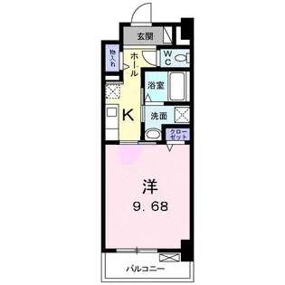 クラール花ノ宮【3階】の間取り