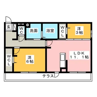 フローラ桜【1階】の間取り