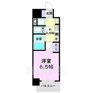 プレサンス金山グリーンパークス【14階】の間取り