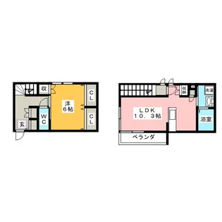 LUCE DUE【1階】の間取り