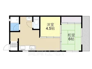東三国マンション【4階】の間取り
