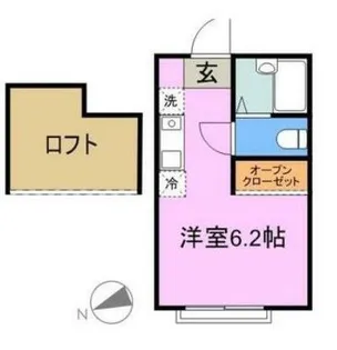 レジデンス白楽【1階】の間取り