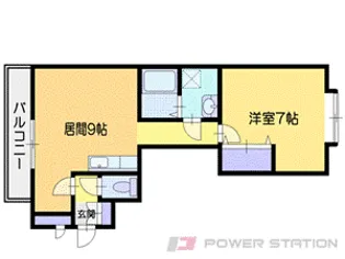 サイエンス新富【3階】の間取り
