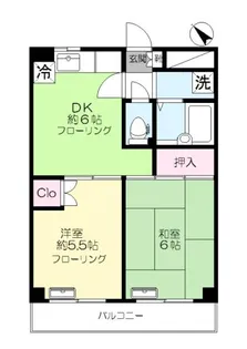 ハイライフ鈴啓(スズケイ)【2階】の間取り