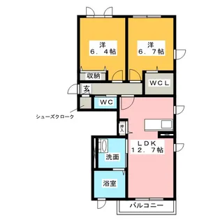 ドミトリー・アラコ【1階】の間取り