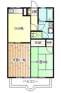 パシフィック宮島【1階】の間取り