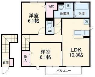 エル・ドラード B【2階】の間取り