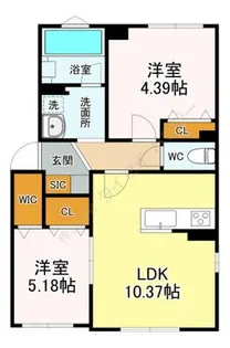 武蔵小金井ハウス【1階】の間取り