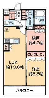 セジョリ板橋坂下II【3階】の間取り
