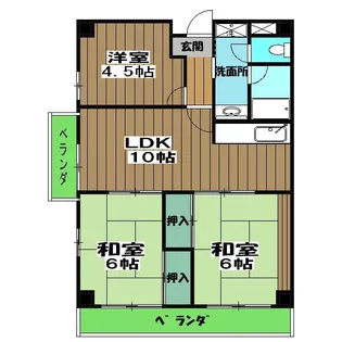 パルテ西京極【1階】の間取り