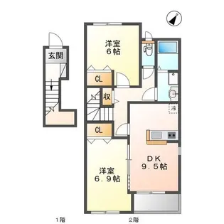 コンフォース【2階】の間取り