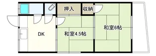 ハイム西舞子【1階】の間取り