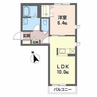 グリーンヒル稲熊A【2階】の間取り