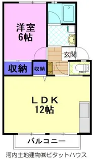 ハイツサンベール B【1階】の間取り