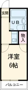 カジオネディガーラ浦和【1階】の間取り