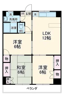 リベラール日永【5階】の間取り