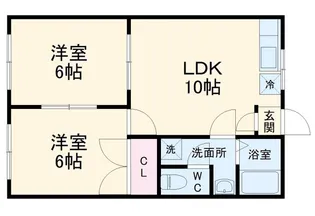 リバティI【1階】の間取り