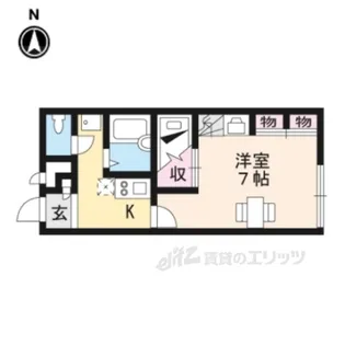 レオパレス大田野【1階】の間取り