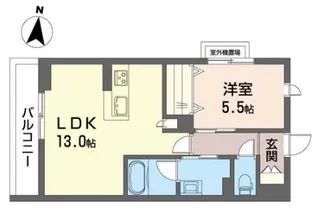 プラスシティ橋本【2階】の間取り