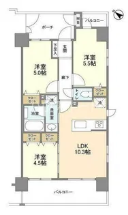 ジニア浅草【5階】の間取り