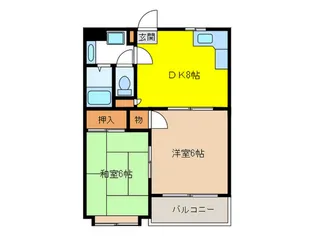 VEGA賀茂【2階】の間取り