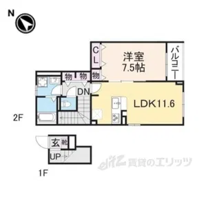 レジデンス荒牧【2階】の間取り