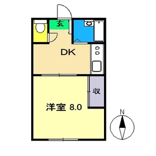 新井コーポ【3階】の間取り