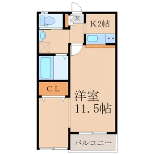 ラポール田崎【1階】の間取り