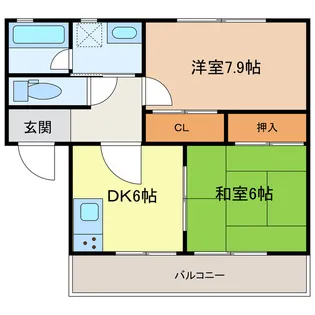 コーポ桂【2階】の間取り