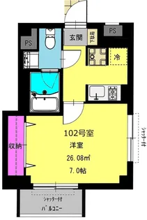 b’CASA TOKIO【1階】の間取り