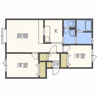 ラ・メール【2階】の間取り