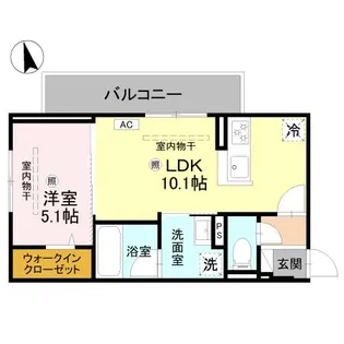 Cube Plage【3階】の間取り