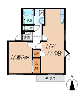 ポンパブランカ【1階】の間取り