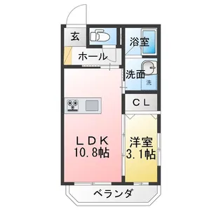 L’ALLUR I【2階】の間取り
