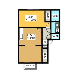 栗田ハイツ【2階】の間取り