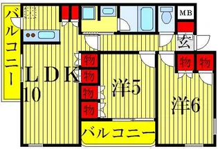 コットンハウス【1階】の間取り