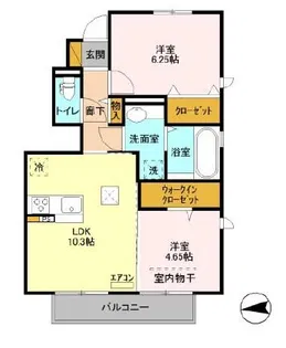 クオーレ千葉寺【1階】の間取り