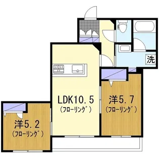オーガル【3階】の間取り