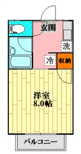 カルチェラタンA【1階】の間取り