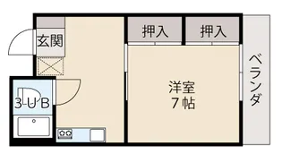 コーポ阿賀野【2階】の間取り