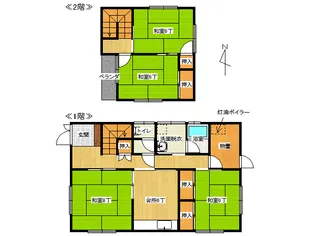 青森県弘前市大字八幡町3【一戸建】の間取り