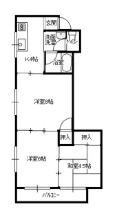 プラムガーデン【2階】の間取り