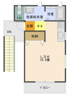 フォンテーヌF【2階】の間取り