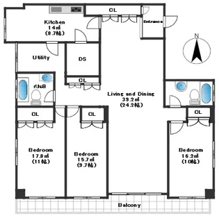 モナリザマンション【2階】の間取り
